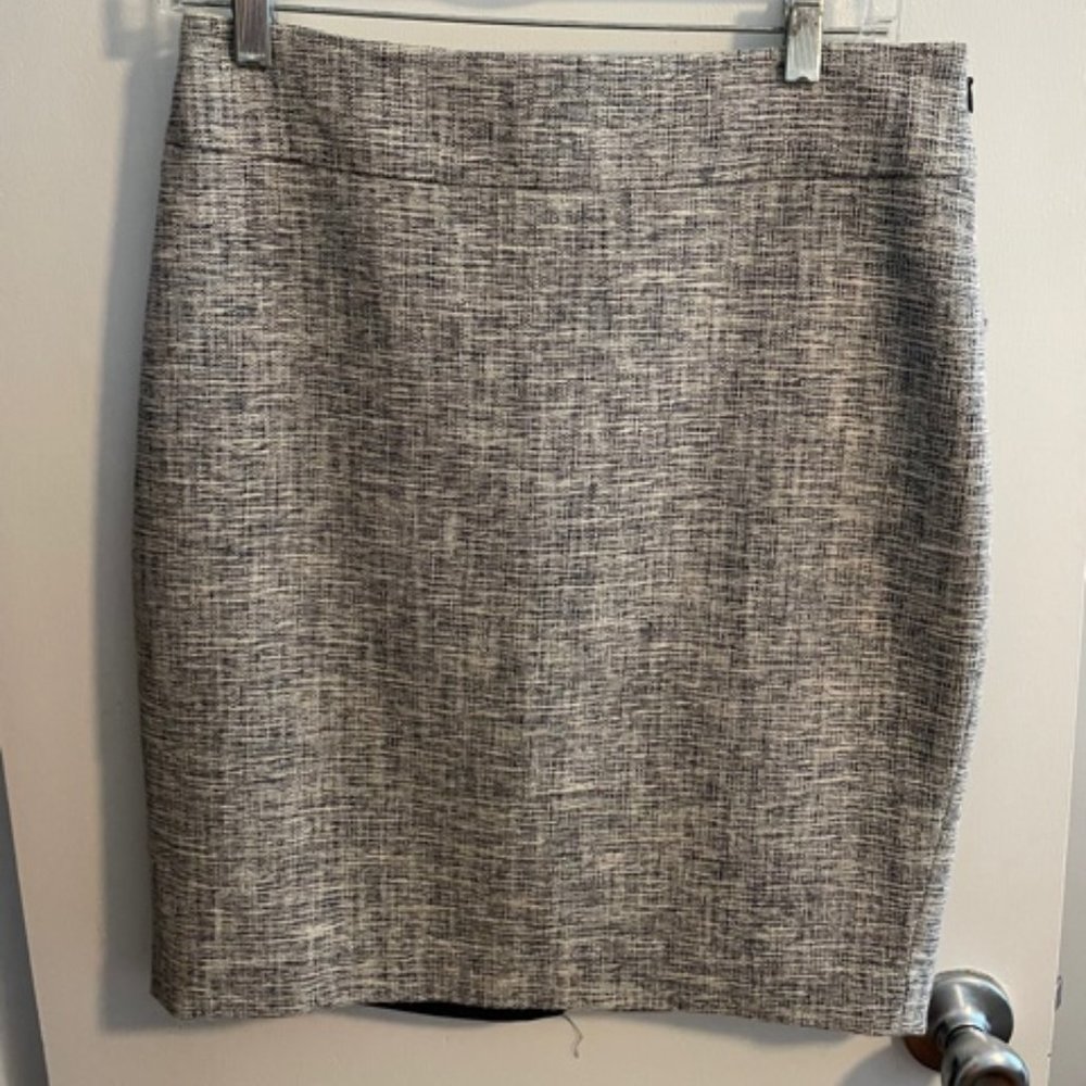 Ann Taylor  Blue White Pencil Skirt Size 4